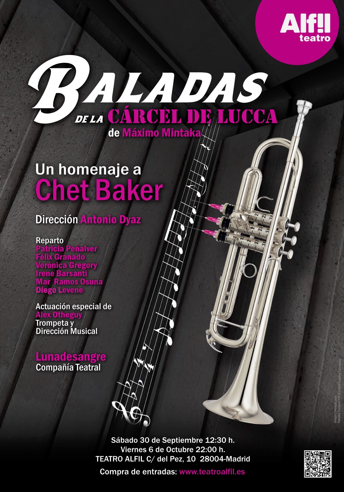 Cartel baladas des la carcel de Lucca